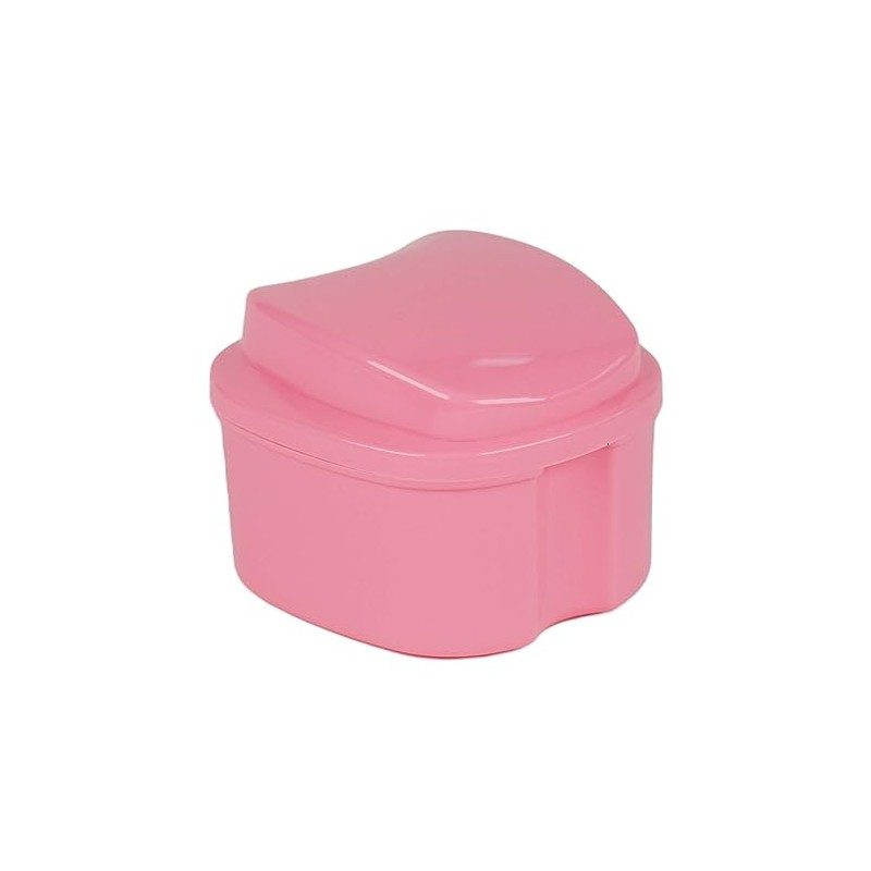 Genco Dental Denture Case, Denture Box with Strainer, Night Cleaner