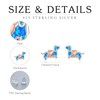 Dachshund Earrings for Women 925 Sterling Silver Opal Dachshund Puppy