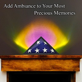 ALYMACK Crystal Aura Projector Lamp with Sunrise Sunset Color Changing LED & Rainbow Effects - Ambient Night Light with Iridescent Design for Bedroom Mood Lighting - USB Powered Table Lamp (Remote)