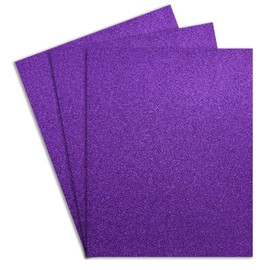 Barrilito Foamy carta con diamantina en color morado, 1 paquete con 10 hojas. FCG007