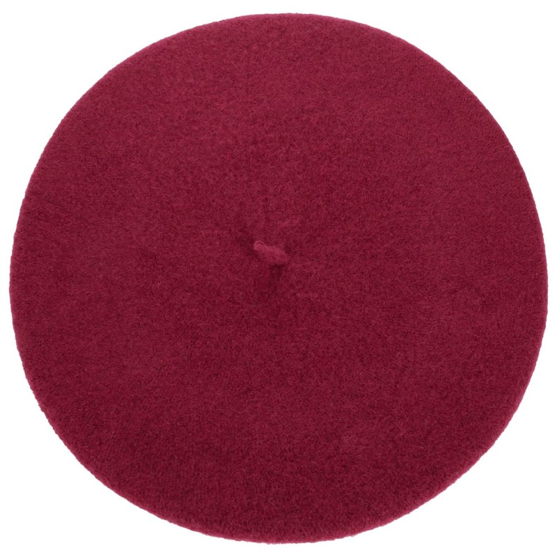 Seeberger Classic Plain Wool Hat for Women, raspberry