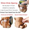 LGGbaodan Highland Cow Ice Cream Pint Holder, with Antifreeze Handle