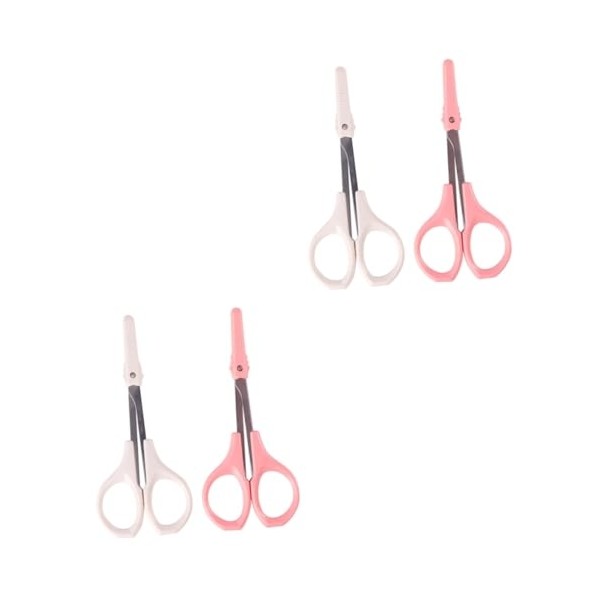 2sets Professional Eyebrow Trimmer Set Dual Eyebrow Scissors Lash Tools
