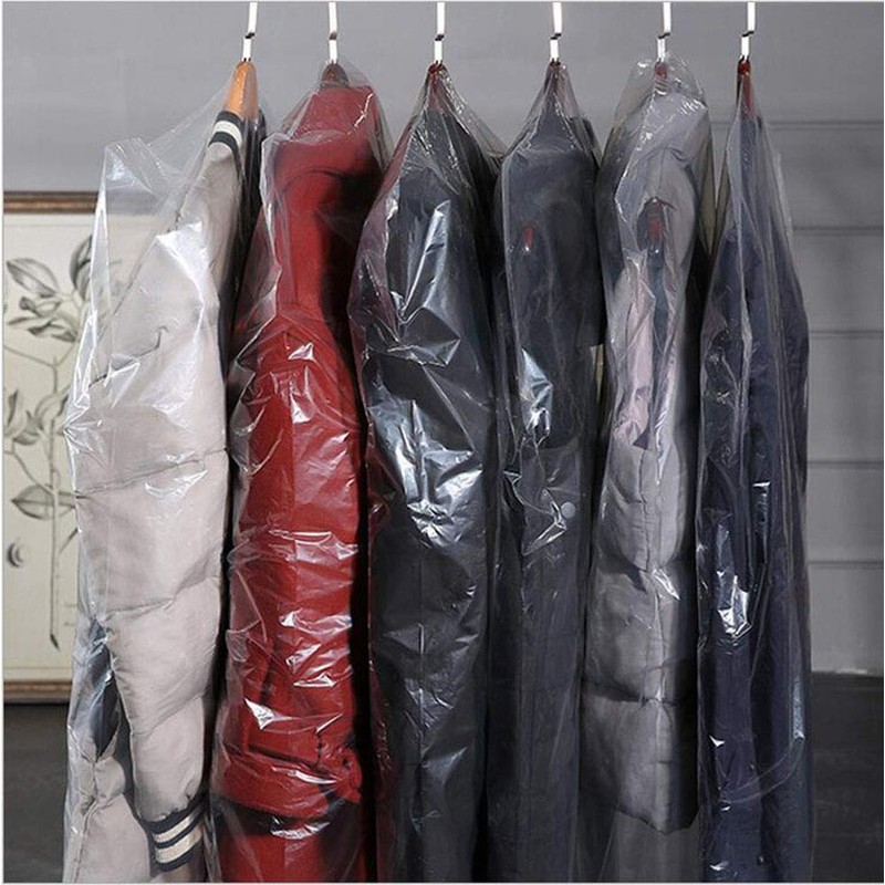 ANCOUS 40 Pcs Kleidung Staubschutz Garderobe Hängen Kleidung Schutz Transparent