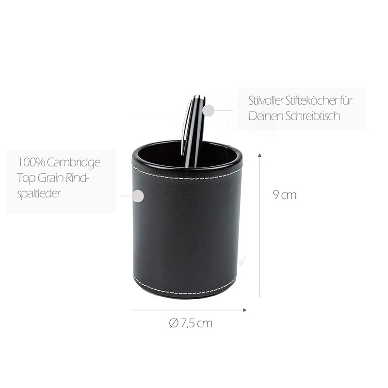 DELMON VARONE - Pen Holder Made of Cambridge Top Grain