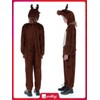 Smiffys Brown Reindeer Costume with Hooded Onesie