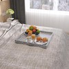 PEMAR Extra Large Square 20" Capiz Shell Ottoman Tray with