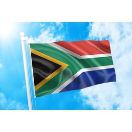 DMSE New NationalRepublic of South Africa African Flag 3X5 Ft Foot 100% Polyester 100D Flag UV Resistant -