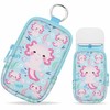 Mcapirivo Hand Sanitizer Spray Case, Axolotls Hand Sanitizer Holder Zippered