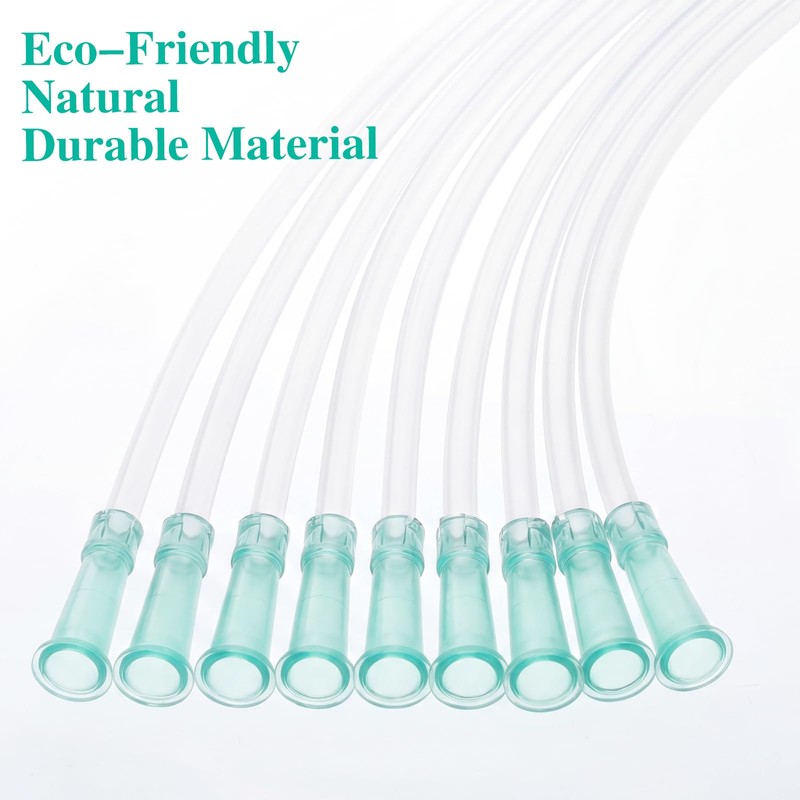 50 Pieces Replacement Catheter Tubes Women Men, PVC Flexible, 20fr