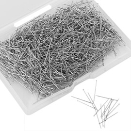 1100pcs 1 Inch Sewing Pins Head Pins Quilting Pins Fine Satin Pin Dress Making Pins Straight for Dressmaker Jewelry Sewing Clothing Craft