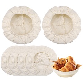 Set of 6 Fabric Cover Proofing Basket, Bread Proofing Basket, Cloth Cover, Proofing Basket, Baker's Line, Basket Liner Cloth, Cover Proofing Basket for Bread for Baking Linens for Dough Preparation