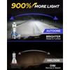 AUTOONE H11 Bulbs 1:1 Mini Size, 30000LM H8/H9/H16 Fog Light