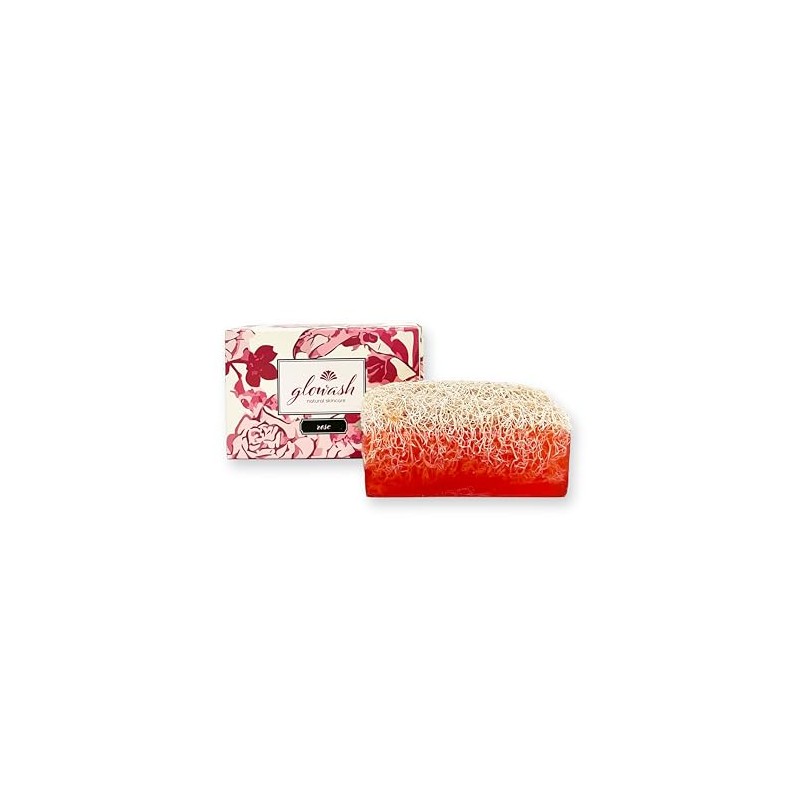 Glowash Natural Pumpkin Fiber Soap (Rose)
