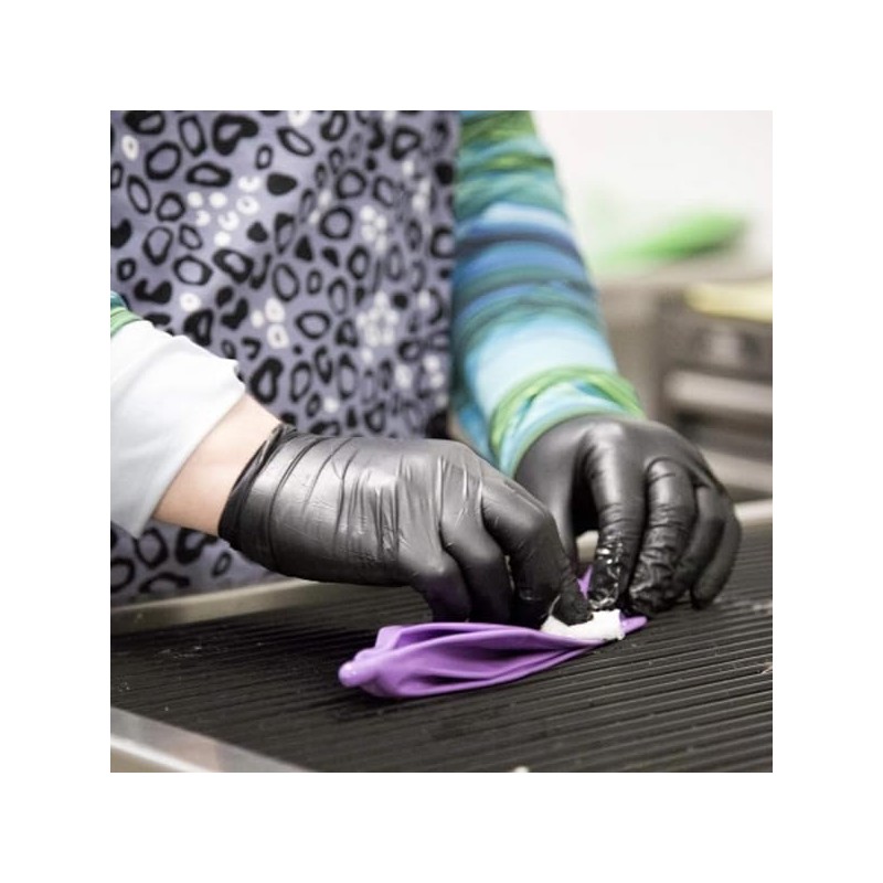Delta Industrial Powder Free Nitrile Gloves 6gm, Disposable, Food Safe,