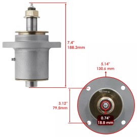 Caltric Deck Spindle for Simplicity 1694770 2690445 Citation Conquest Broadmoor 48" 52"