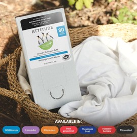 ATTITUDE Liquid Laundry Detergent, EWG Verified Laundry Soap, HE Compatible, Vegan and Plant Based Products, Cruelty-Free, Summer Berries, Bulk Refill, 80 Loads, 67.6 Fl Oz (Pack of 4)