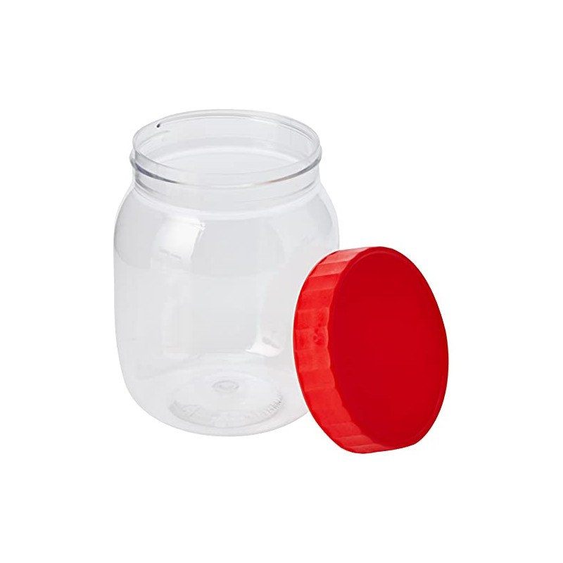 Sunpet J0500 Food Storage Canisters, Plastic, Red, 500 ml, Small,