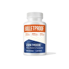 Bulletproof Zen Mode Stress Relief and Tranquility Capsules, 45 Count, Supplement for Calm and Relaxation