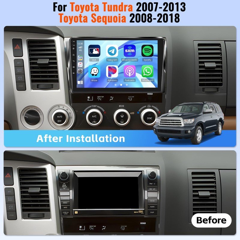 Realdio Android Car Stereo for Toyota Tundra 2007 2008 2009