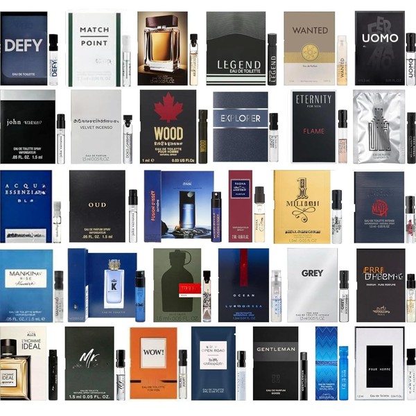 High End Random Selection Designer Fragrance Cologne Sampler Set for
