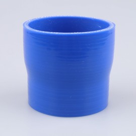 AC PERFORMANCE ID 3" to 2.75" (76mm to 70mm) Straight Reducer, Length 3" (76mm), 3-Ply Reinforced, Universal Automotive Pure Silicone Hose, Blue