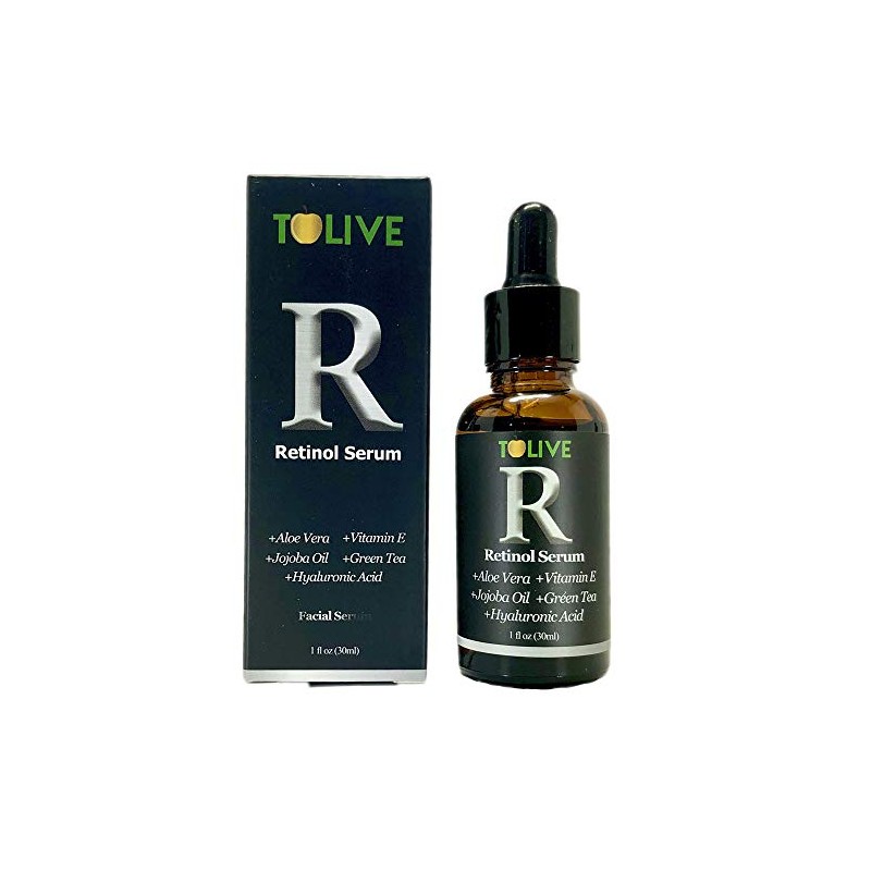 Suero facial de Retinol con te verde, aceite de jojoba,