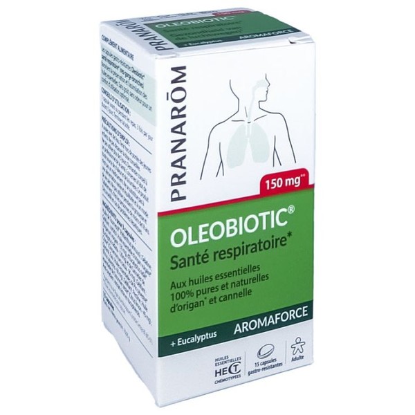 Pranarom Oléobiotic 150 mg 15 Capsules