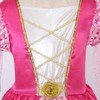 Sincere Party Girls' Pink Medieval Princess Dress with Tiara, 7-8