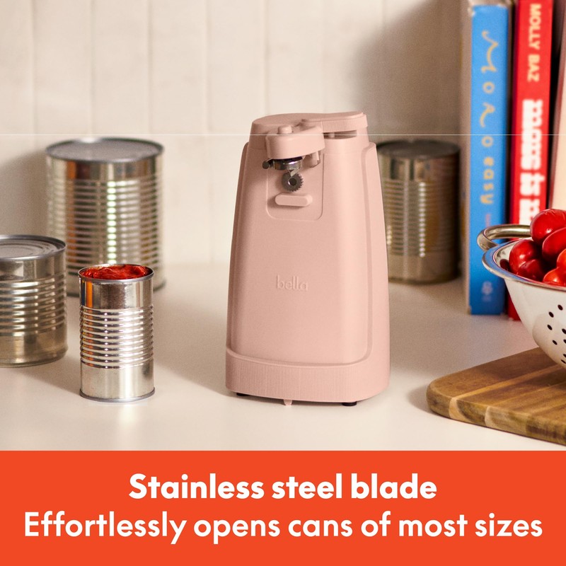 bella Electric Can Opener and Knife Sharpener, Multifunctional Jar and