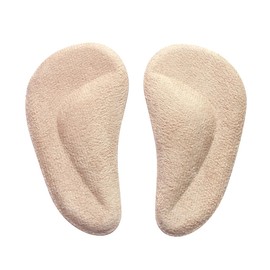 Arch Support Insoles Pu Gel Foot Massage Suede Insoles for Fallen Arches - 1 Pair