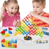48 Pcs Tetra Tower Stacking Blocks Balance Game - Fun