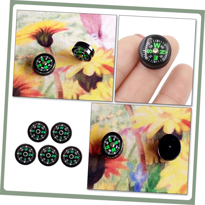 Mipcase Button Compass Liquid-Filled Navigation Tool for Outdoor Adventures Lightweight