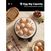 SUSTEAS Rapid Egg Cooker 9 Eggs, Soft, Medium, Hard Boiled,
