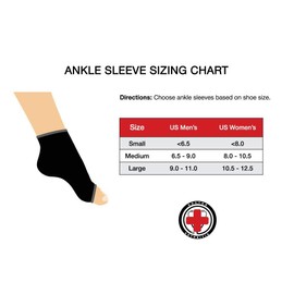 Doctor Developed Ankle Brace/Compression Sleeve/Ankle Support - & Doctor Written Handbook - Protector/Guard with Silicon Gel Pad for Foot Support [Single] (Black, M)