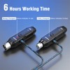 ACEMIC 2.4G Wireless Microphone Audio Transmitter and Receiver System Plug-on