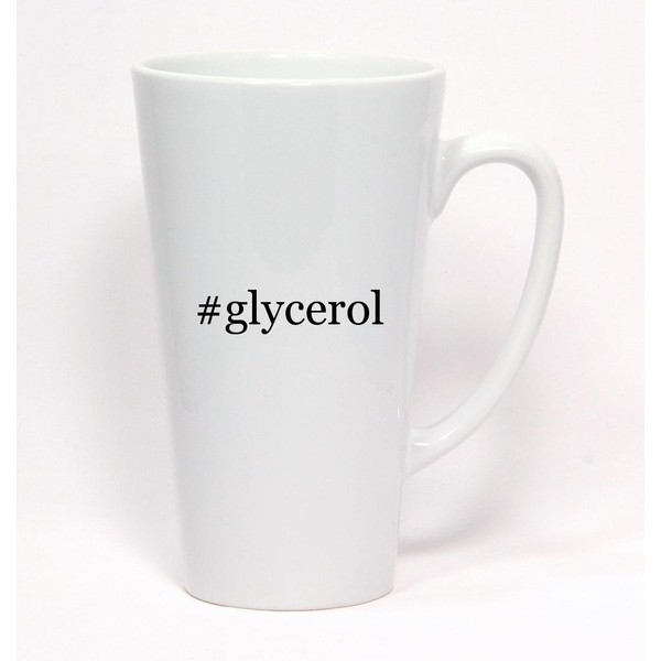 #glycerol - Hashtag Ceramic Latte Mug 17oz