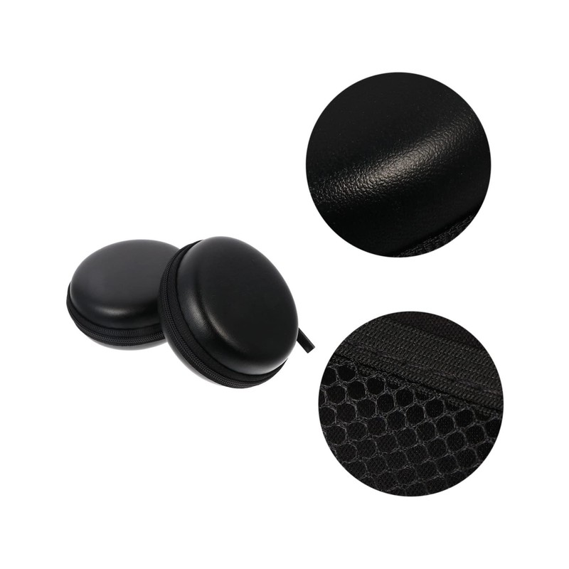 OSALADI 6pcs Black Earphone Storage Cases Headset Bags Zipper for