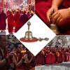 Tibetan Buddhist Bell Bronze Hand Bell with Vajra Padding for