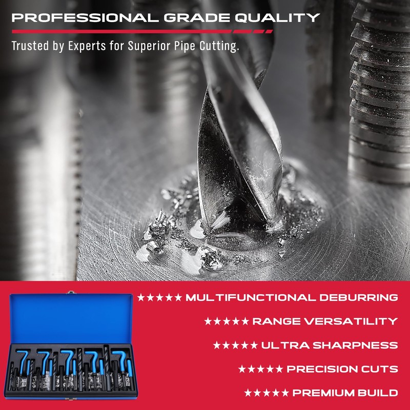 SAE Thread Repair Helicoil Kit - 131PC with HSS Drill