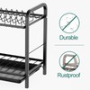 GSlife Dish Drying Rack, 2 Tier Rust-Resistant Dish Rack with