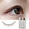 D-ONE Natural False Eyelashes, 5 Pairs (A03 No Makeup Casual