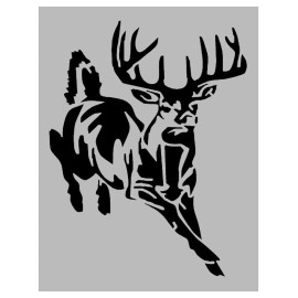 Plantilla personalizada Buck cola blanca caza ciervos 8,5" x 11" ENVÍO RÁPIDO GRATUITO