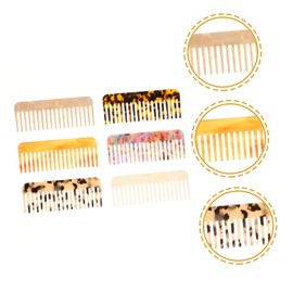 IWOWHERO Hair Styling Combs Marble Detangler Brush Set Soft Bristles for Women Home Salon Use