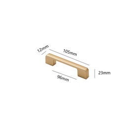 Cabinet Pulls Dresser Drawer Pulls Wardrobe Door Kitchen Cupboard Pulls, Zinc Alloy Furniture Handles Pulls Hole Center 96mm,1 Pcs