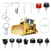 18-Piece Ignition Key, Replacement Ignition Key Set, Construction Machinery Key
