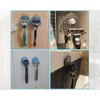 SCSpecial Razor Holder 4 Pieces Plastic Shower Shaver Hooks with