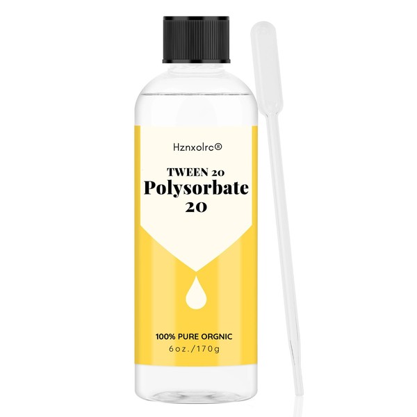 Hznxolrc 6 oz Polysorbate 20 Emulsifier, Premium Polysorbate 20 (Tween