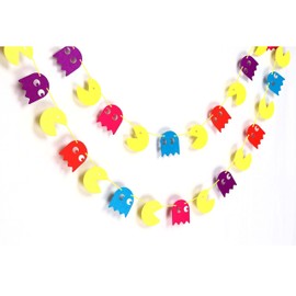 Pacmn Ghost Garland - Birthday Decorations.