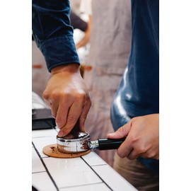 VIA CREMA - Tamper de café (57 mm, calibrado, 57 mm, tamper de café